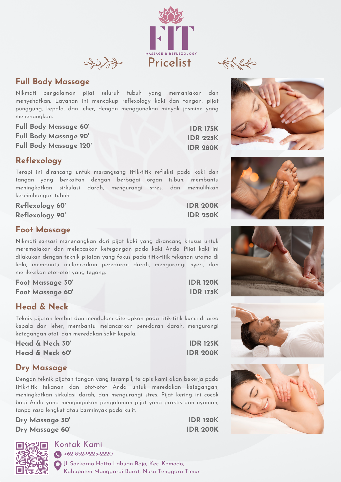 FIT Massage & Reflexology Brochure